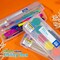 BAZIC Pencil Case Multipurpose Utility Box Ruler Length - Clear